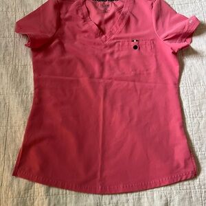 KOI Women's Pink scrub set.